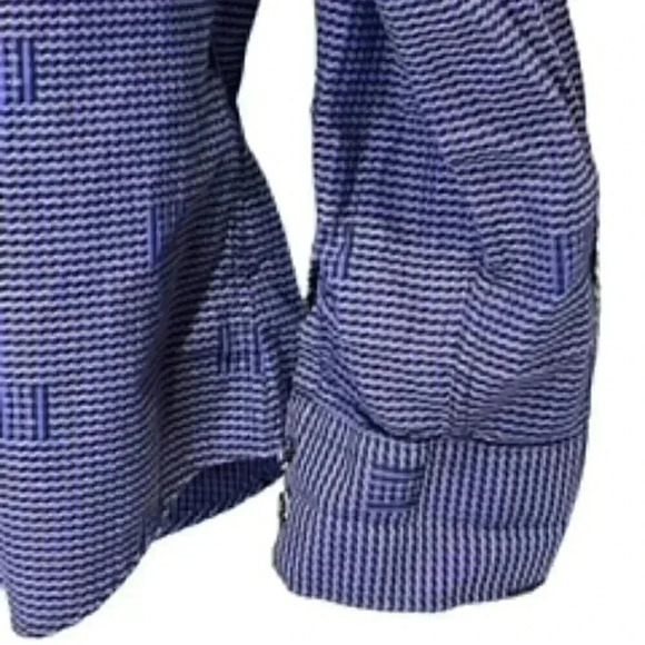 Marco Brunelli Long Sleeve Button Up Shirt‎ W/ Contrasting flip Cuffs Mens Sz XL - Picture 5 of 10